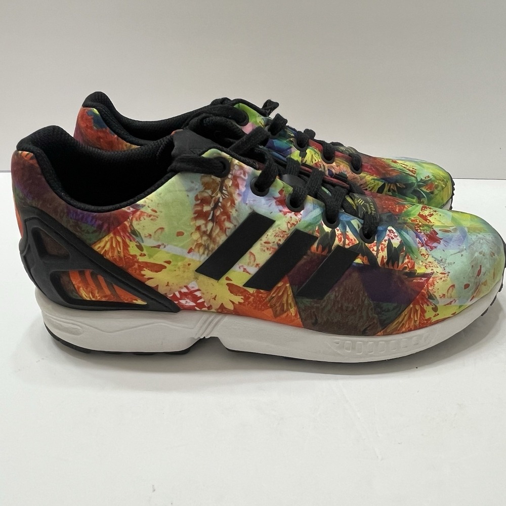 Adidas ZX Flux Summer Floral Multicolor Floral Print Black Stripes  Women's 6.5
